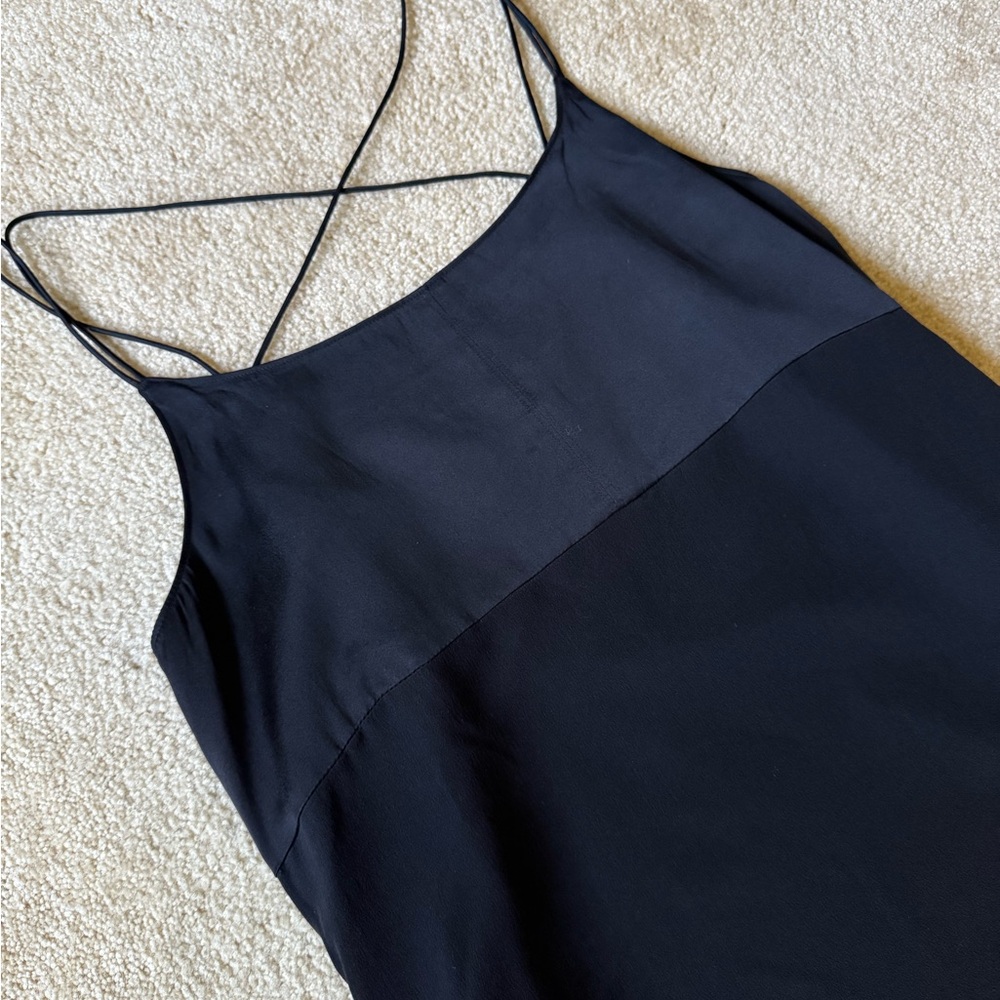 Madewell silk black slip dress size 6‎ - Picture 5 of 7
